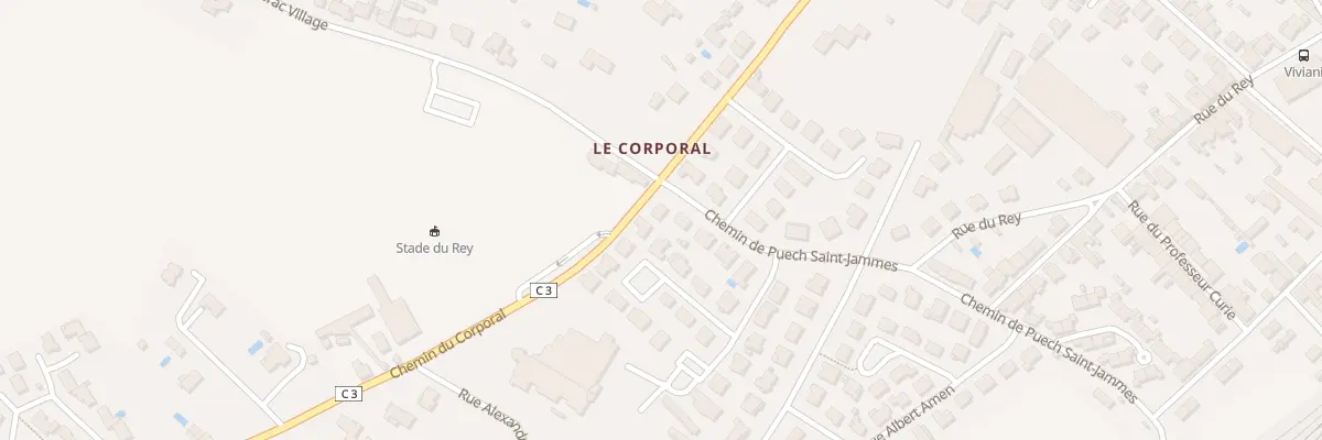 Plan du 99 Che du Corporal à Castres