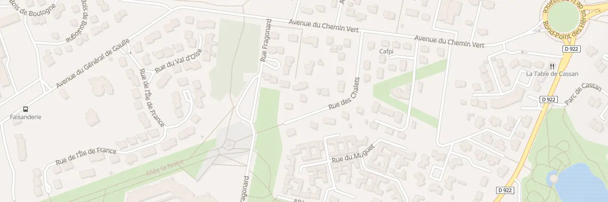 Plan du 7 Rue des Chalets à L’Isle-Adam