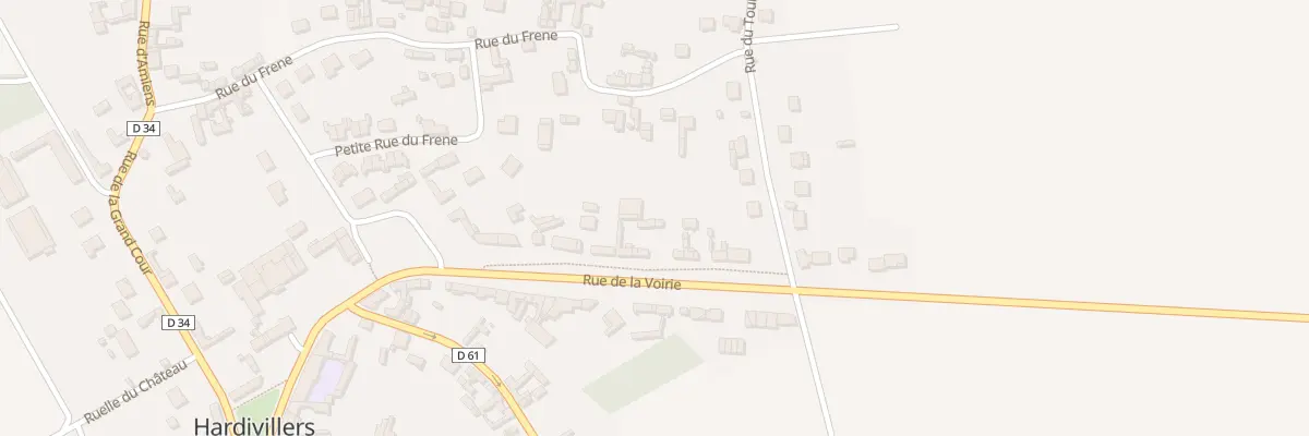 Plan du 15 Rue de la Voierie à Hardivillers