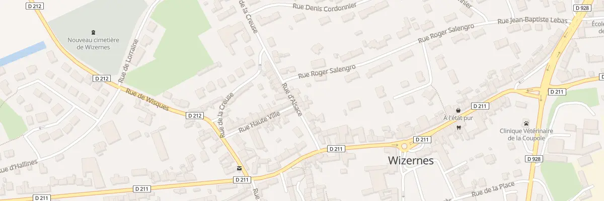 Plan du 14 Rue d’Alsace à Wizernes