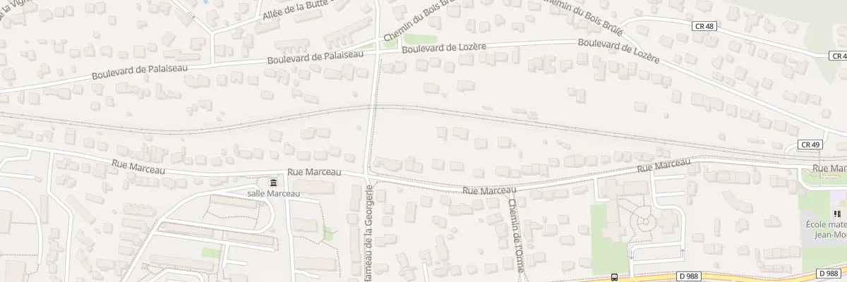 Plan du 60 Rue Marceau à Palaiseau