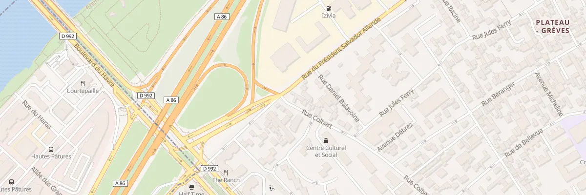 Plan du 305 Rue du Pdt Salvador Allende à Colombes