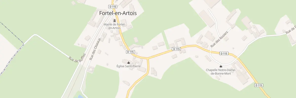 Plan du 18 Rue de Bonnières à Fortel-en-Artois