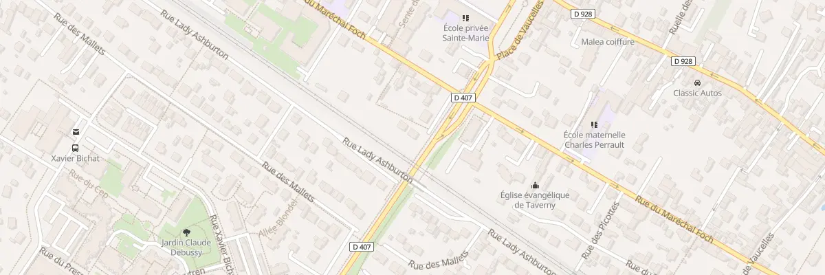 Plan du 107B Rue du Maréchal Foch à Taverny