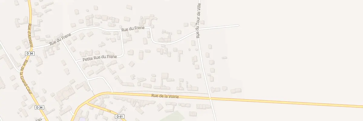 Plan du 34 Rue du Frêne à Hardivillers