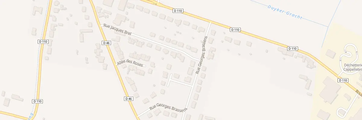 Plan du 3 Rue Jacques Brel à Cappelle-Brouck