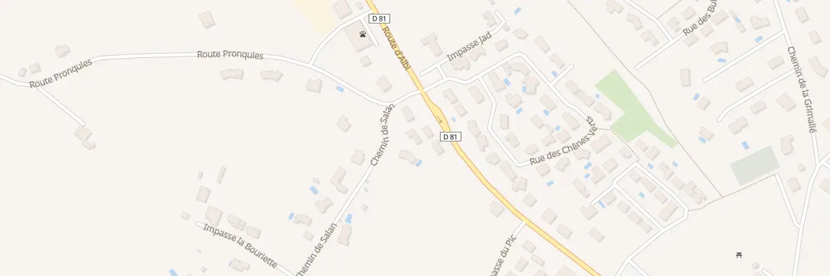 Plan du 53 Rte d’Albi à Fréjairolles