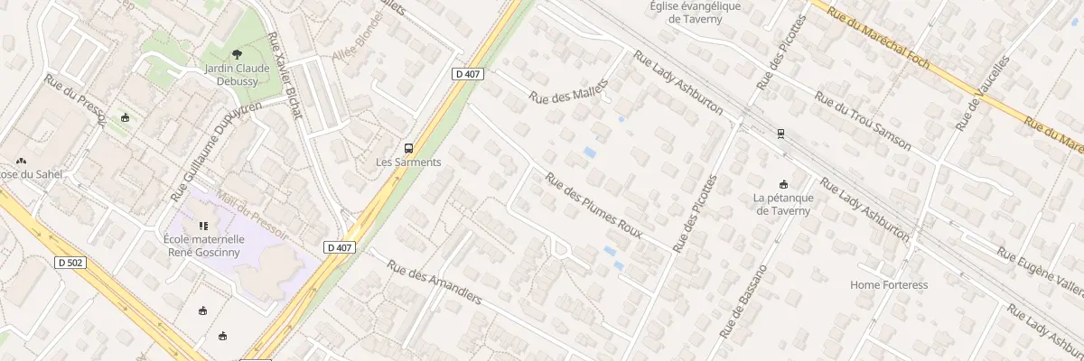 Plan du 17 Rue des Plumes Roux à Taverny