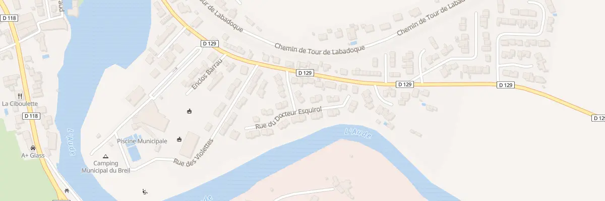 Plan du 2 Rue Docteur Pinel à Limoux