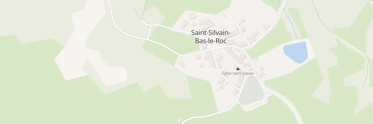 Plan du 33 Le Bourg à Saint-Silvain-Bas-le-Roc