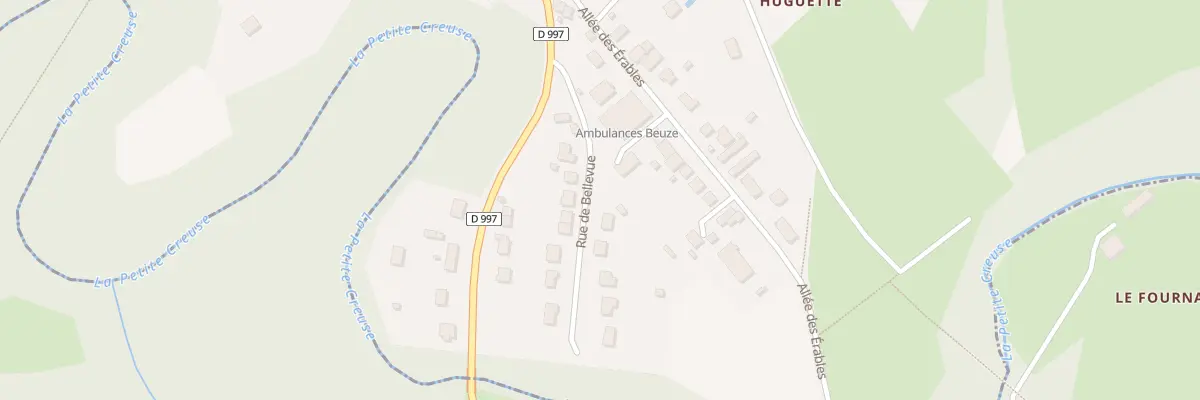Plan du 1 Rue de Bellevue à Boussac