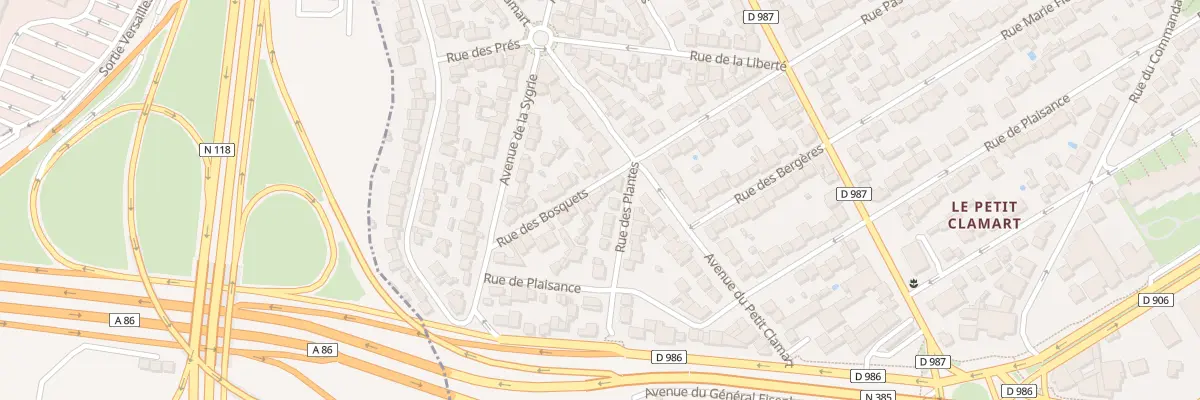 Plan du 25 Rue des Bosquets à Clamart