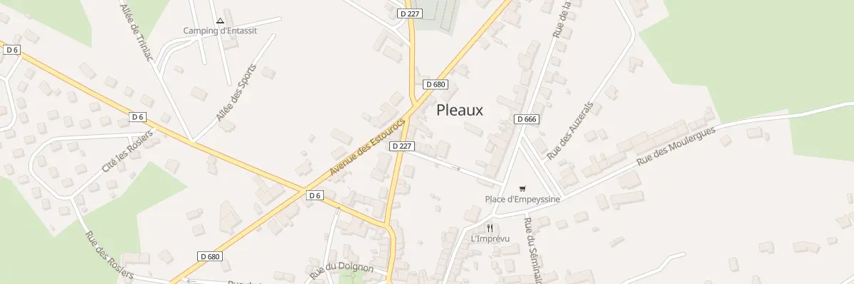Plan du 5 Rue du Fourrier à Pleaux