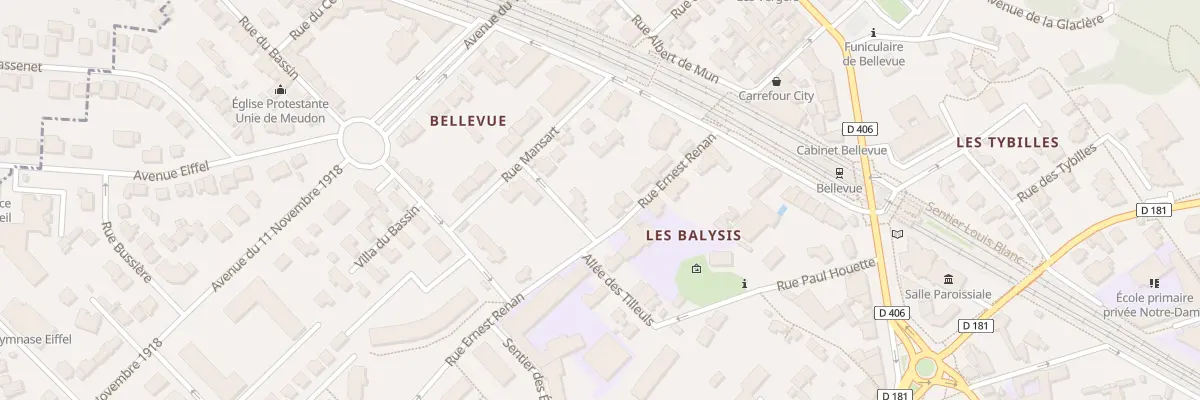 Plan du 20 Rue Ernest Renan à Meudon