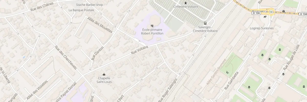 Plan du 37 Rue Voltaire à Suresnes