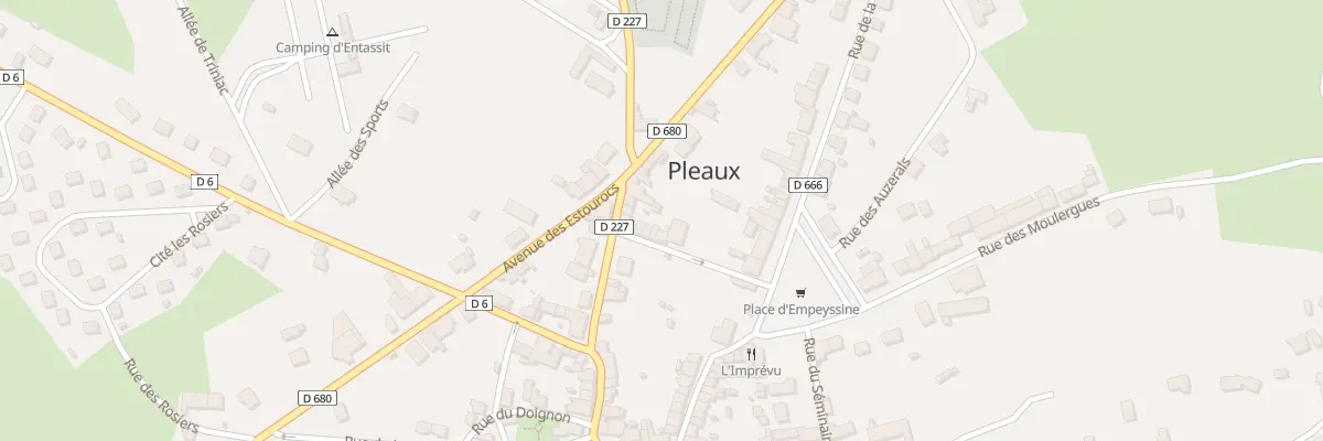 Plan du 7 Rue du Fourrier à Pleaux