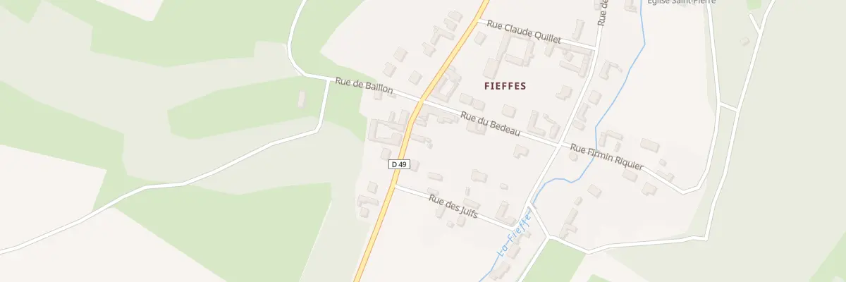 Plan du 4 Rue de Doullens à Fieffes-Montrelet