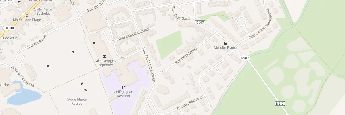 Plan du 126 Rue de la Motte à Loon-Plage