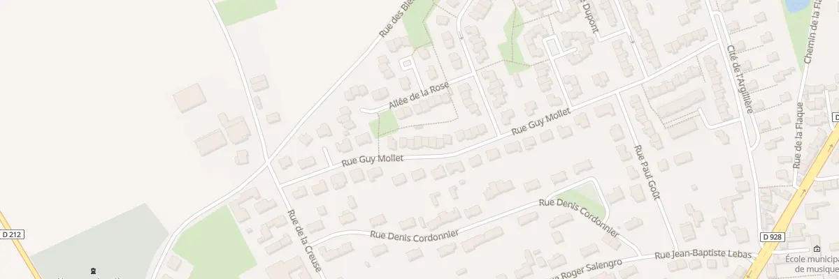 Plan du 38 Rue Guy Mollet à Wizernes