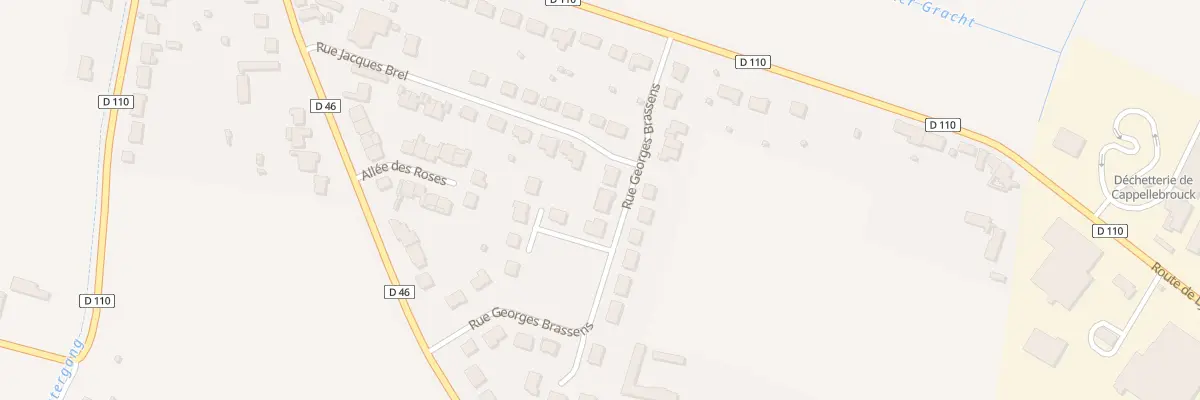 Plan du 20 Rue Georges Brassens à Cappelle-Brouck