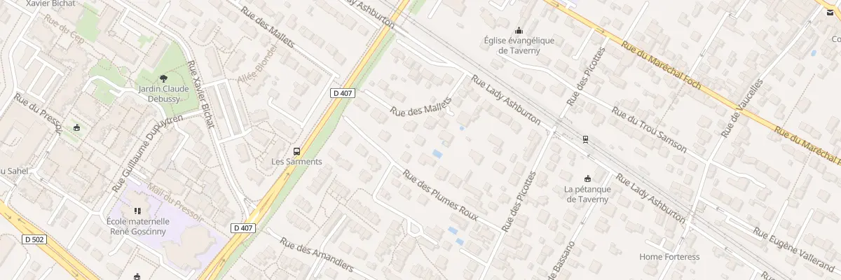 Plan du 14 Rue des Plumes Roux à Taverny
