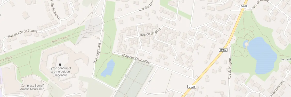 Plan du 8 Rue des Rosiers à L’Isle-Adam