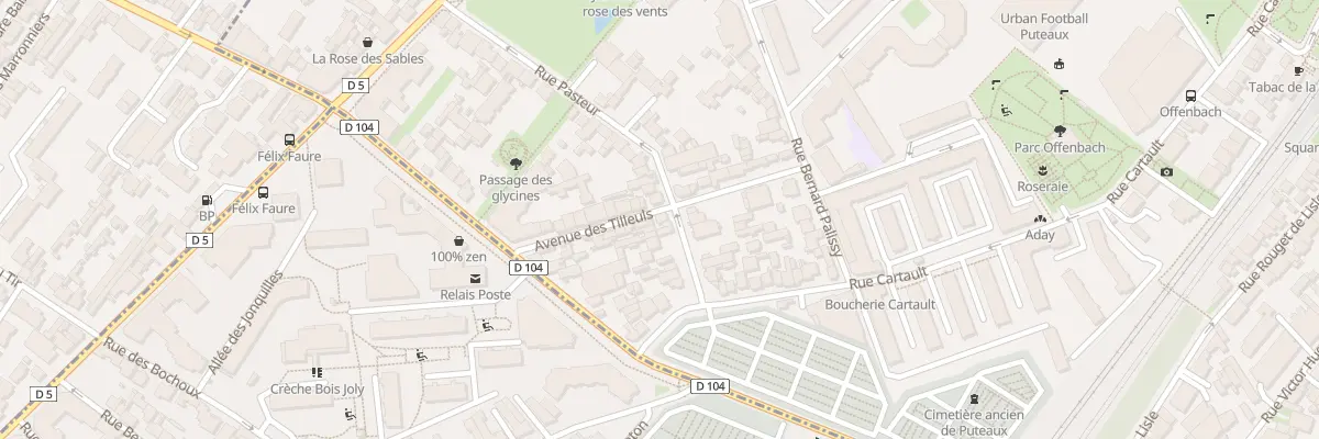 Plan du 19 Rue Pasteur à Puteaux