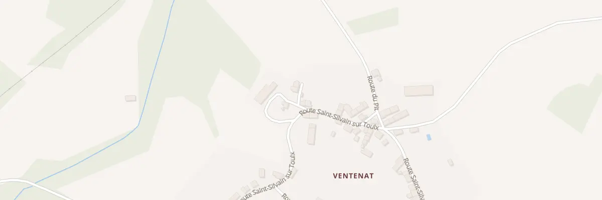 Plan du 24 Rte St Silvain S/Toulx Ventena à Trois-Fonds