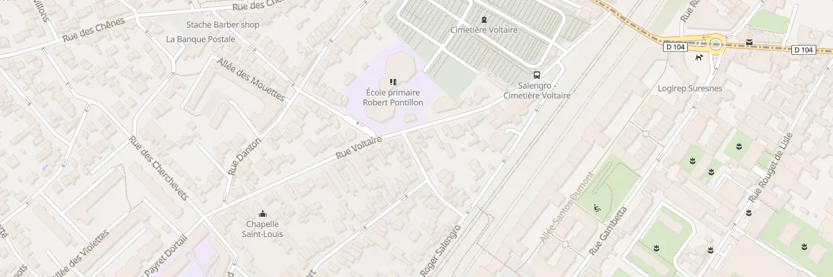 Plan du 33 Rue Voltaire à Suresnes