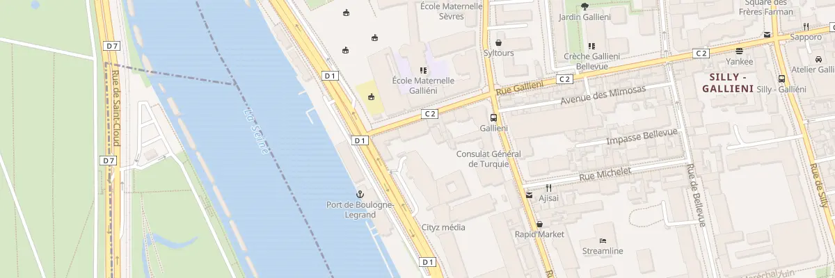 Plan du 255 Rue Gallieni à Boulogne-Billancourt