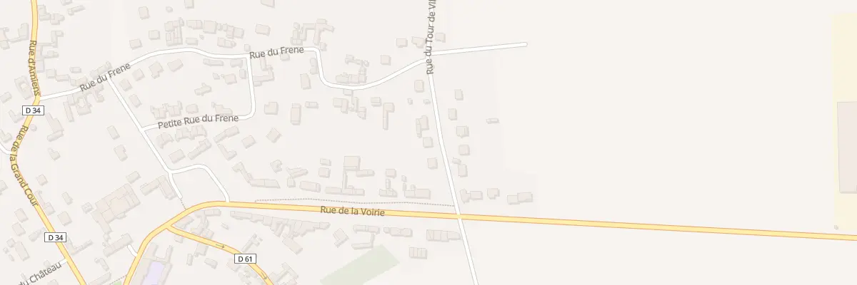 Plan du 1B Rue du Tour de Ville à Hardivillers