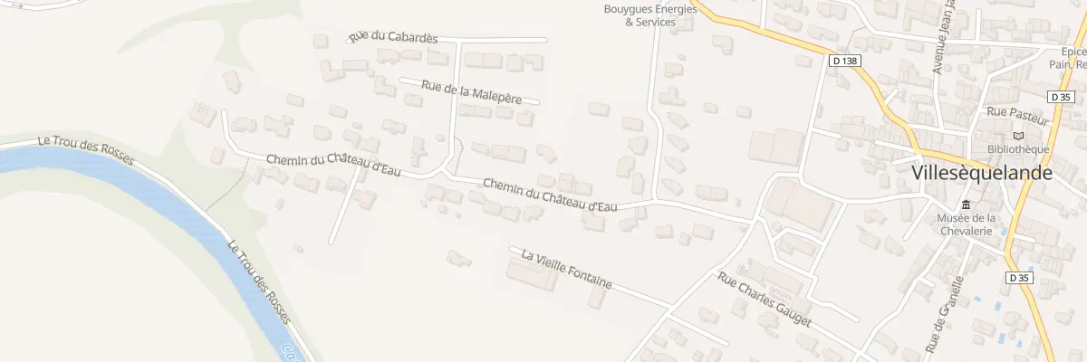 Plan du 8T Che du Château d’Eau à Villesèquelande