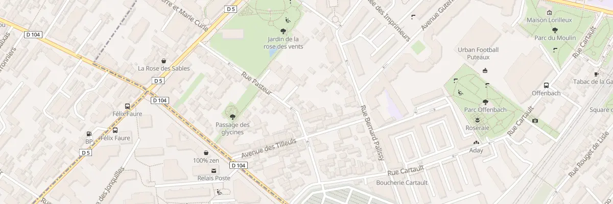 Plan du 28 Rue Pasteur à Puteaux