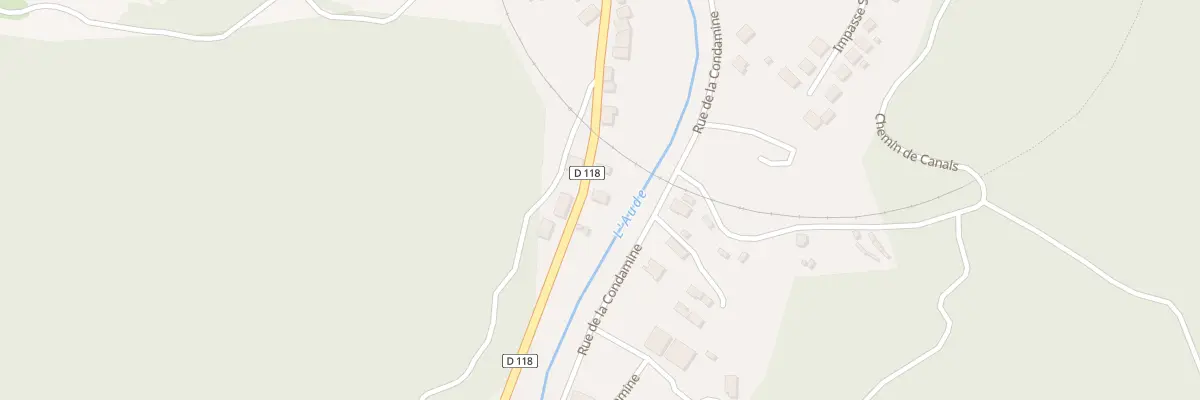 Plan du 116 Rte de Font-Romeu à Axat