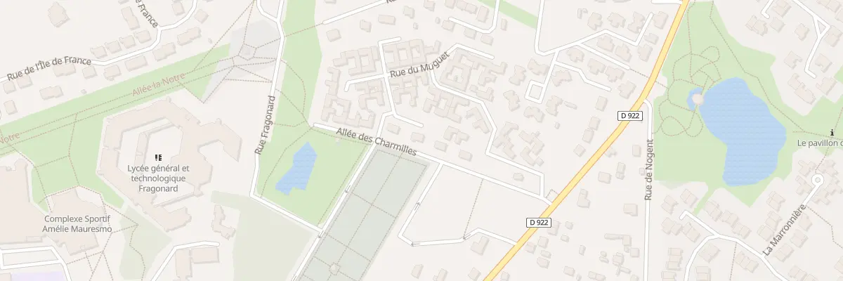 Plan du 2C All des Charmilles à L’Isle-Adam