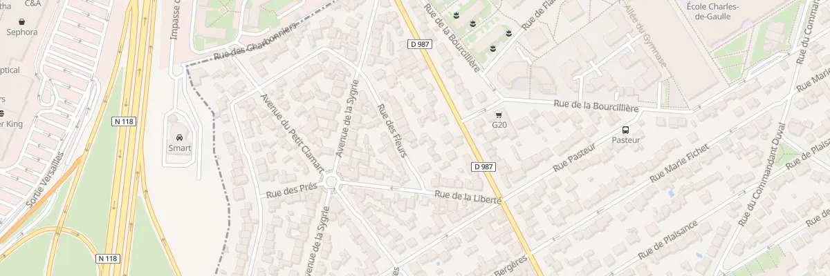 Plan du 8 Rue des Fleurs à Clamart