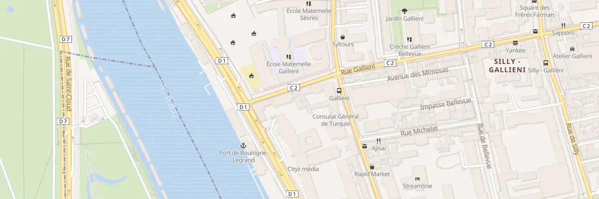 Plan du 251 Rue Gallieni à Boulogne-Billancourt