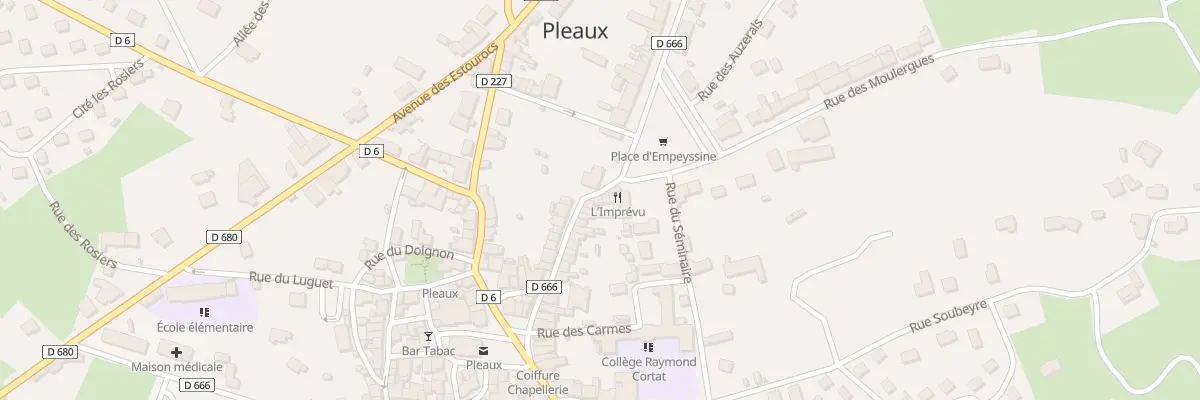 Plan du 2 Pl d’Empeyssine à Pleaux