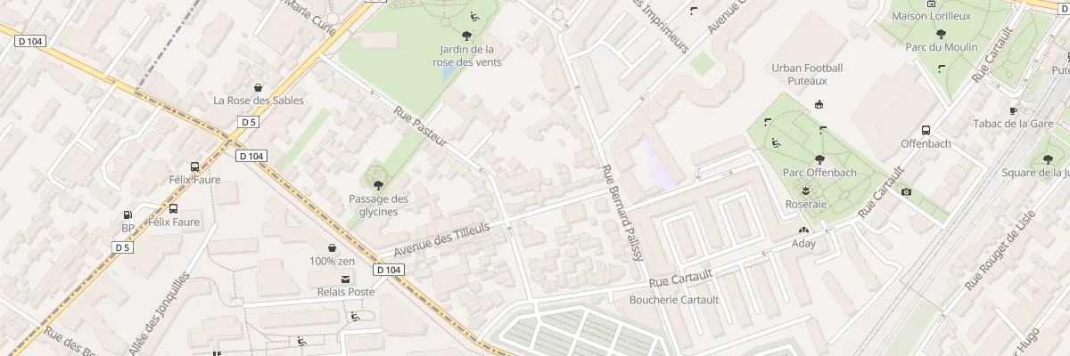 Plan du 24 Rue Pasteur à Puteaux