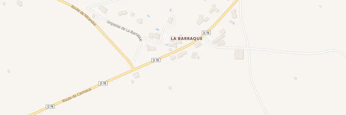 Plan du 1085 Rte de Carmaux à Pampelonne