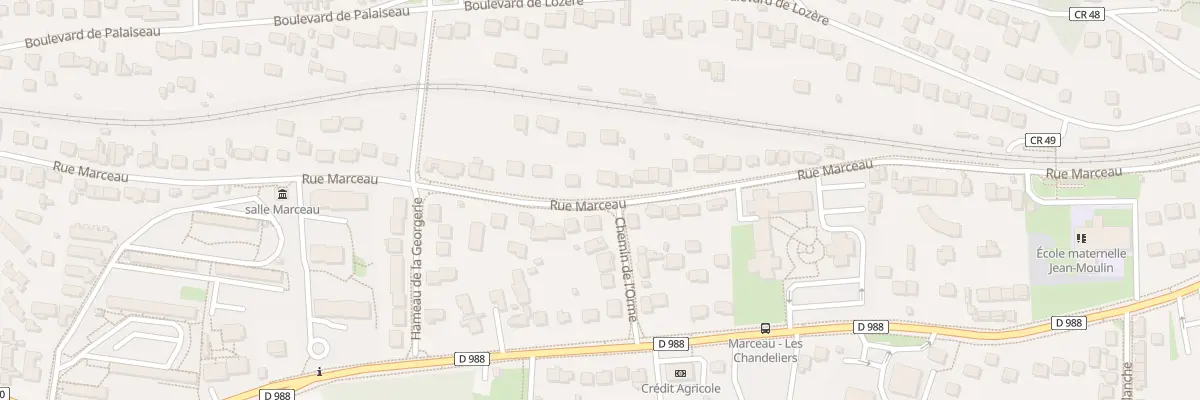 Plan du 44 Rue Marceau à Palaiseau