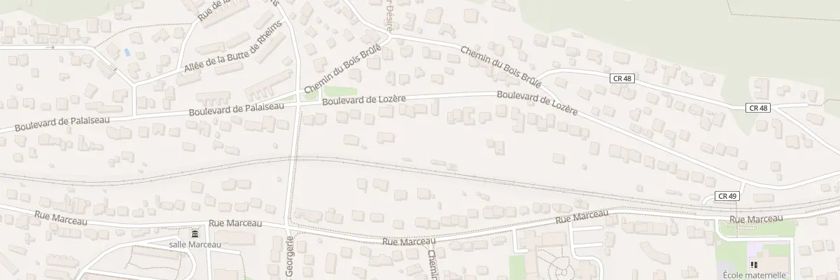 Plan du 101 Bd de Lozère à Palaiseau