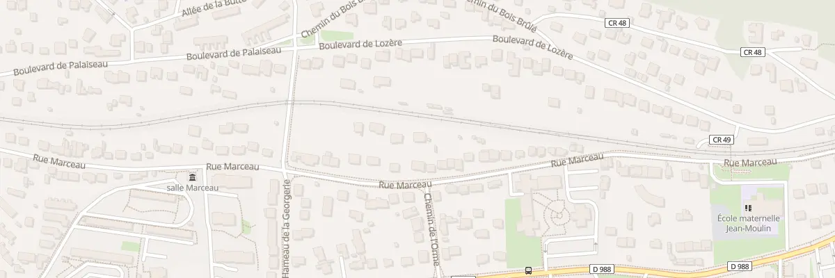 Plan du 46 Rue Marceau à Palaiseau