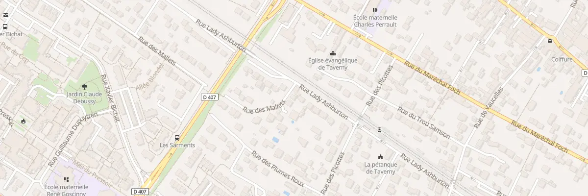 Plan du 84 Rue des Mallets à Taverny