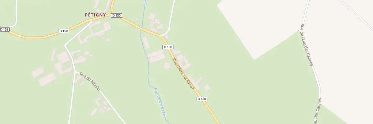 Plan du 100 Rue d’Aire sur la Lys Pétigny à Bomy