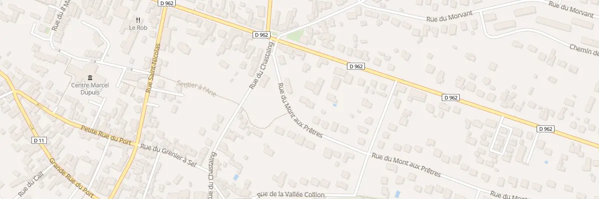 Plan du 13 Rue du Mont aux Prêtres à Châteauneuf-sur-Loire