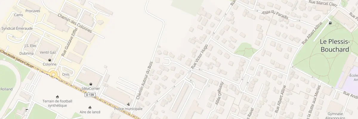 Plan du 25 Rue Victor Hugo au Plessis-Bouchard