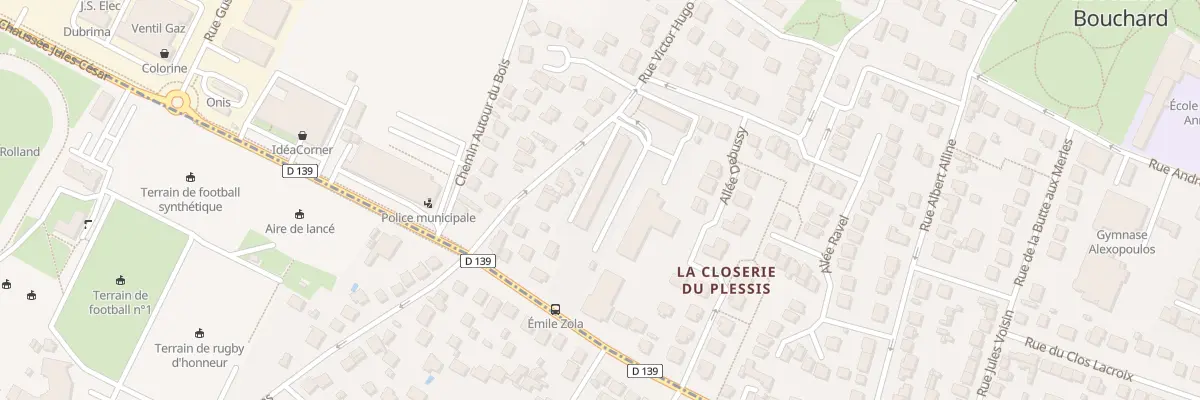 Plan du 8 Rue Victor Hugo au Plessis-Bouchard