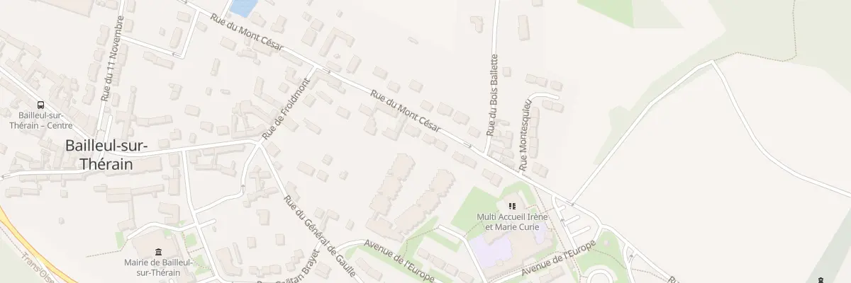 Plan du 18 Rue du Mont Cesar à Bailleul-sur-Thérain