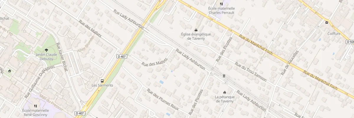 Plan du 90 Rue Lady Ashburton à Taverny
